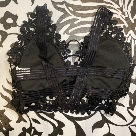 New! Lace Black Bralette Padded Beautiful - Picture 8 of 11